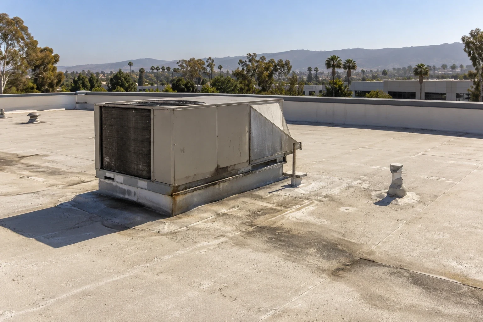 Manufacturing facility roof in Roseville, CA