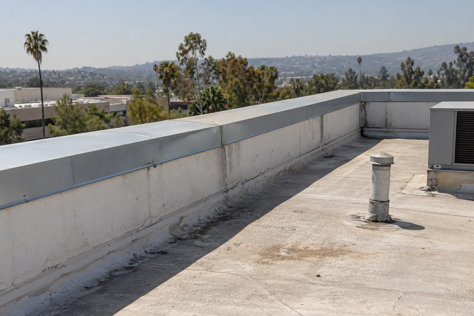 Commercial Roof Edge Metal, Coping and Gutters in Roseville, CA